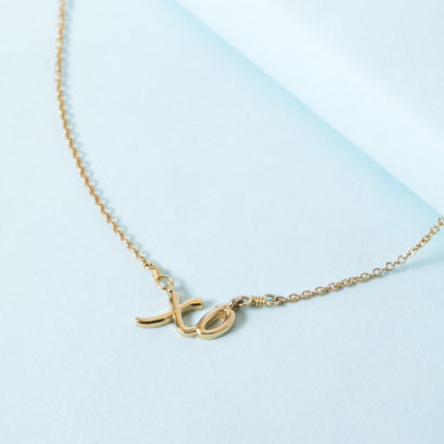14K Gold XO Necklace - KTCollection