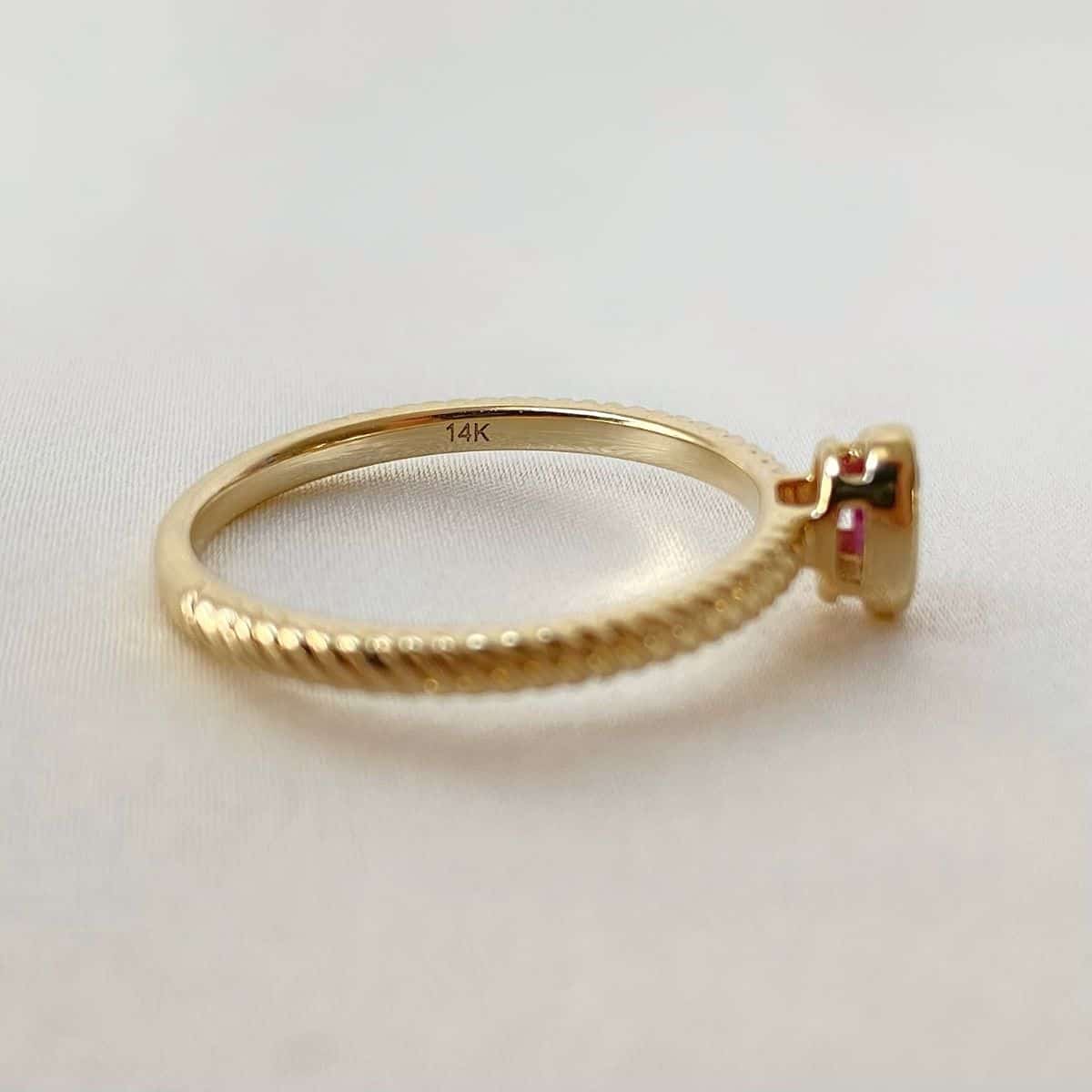 Mystery Stacking Ring in 14k Gold, Lackadazee